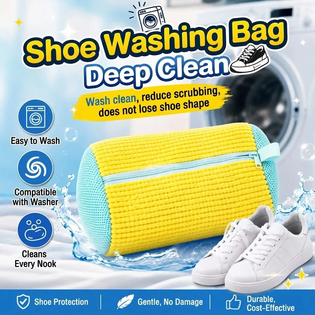 ألياف ناعمة 360 °   حقيبة لغسل - مراجعة Shoe Cleaner وسعره